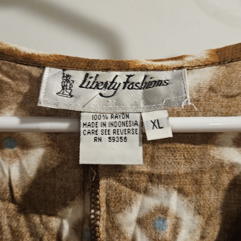 Brown Patterned Jumpsuit - Picture 2 of 7